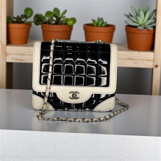 Chanel Square Chocolate Bar Flap Bag