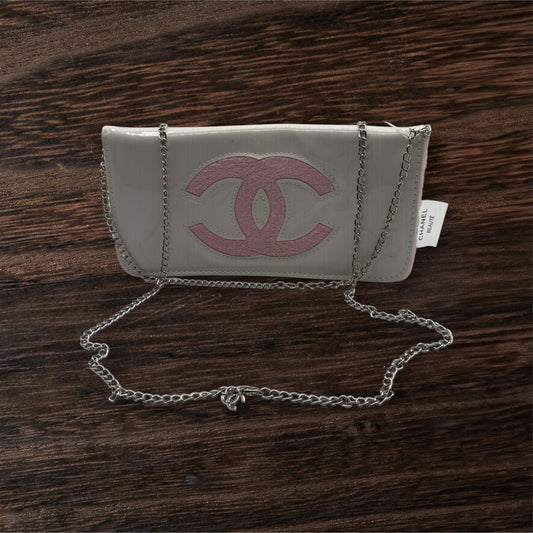 Chanel “Beaute” Cosmetic Pouch/Chain Clutch