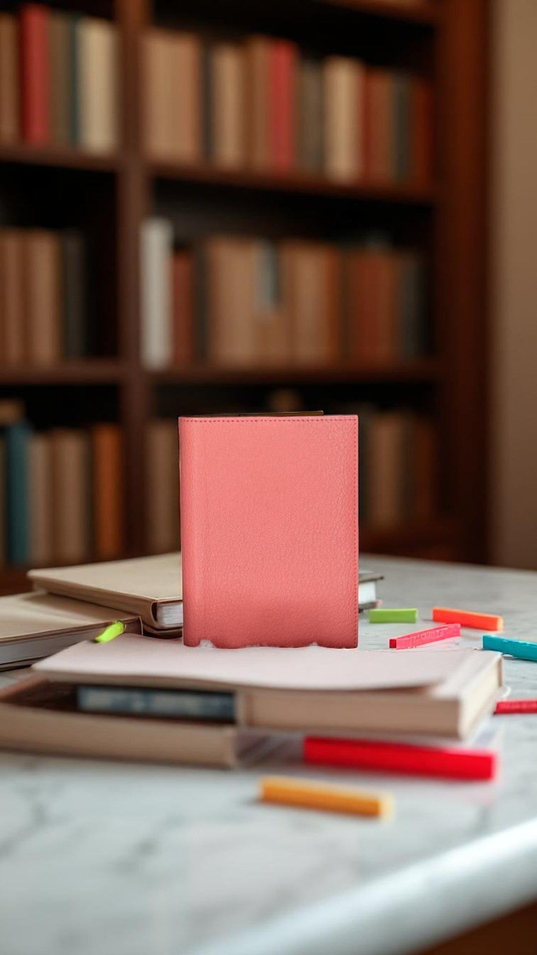Hermès Calvi Duo Card Holder – Rose Azalée & Lime Epsom Leather