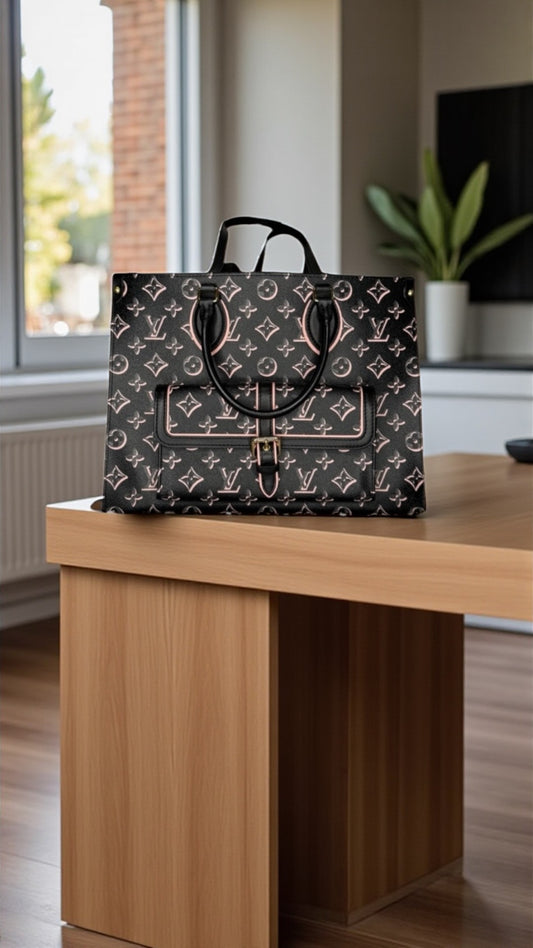 LOUIS VUITTON Monogram Bag - Black/Pink