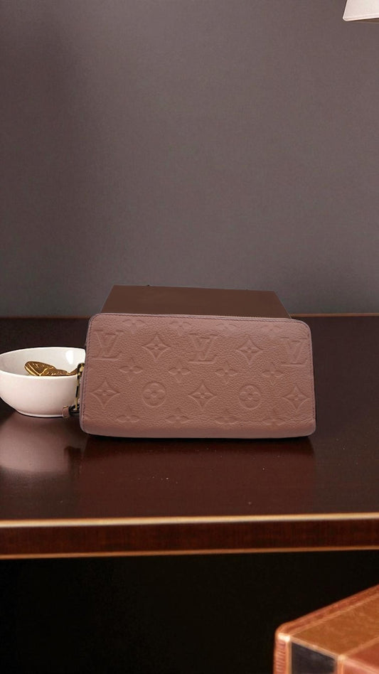 Louis Vuitton Monogram Empreinte Pink Zippy Wallet
