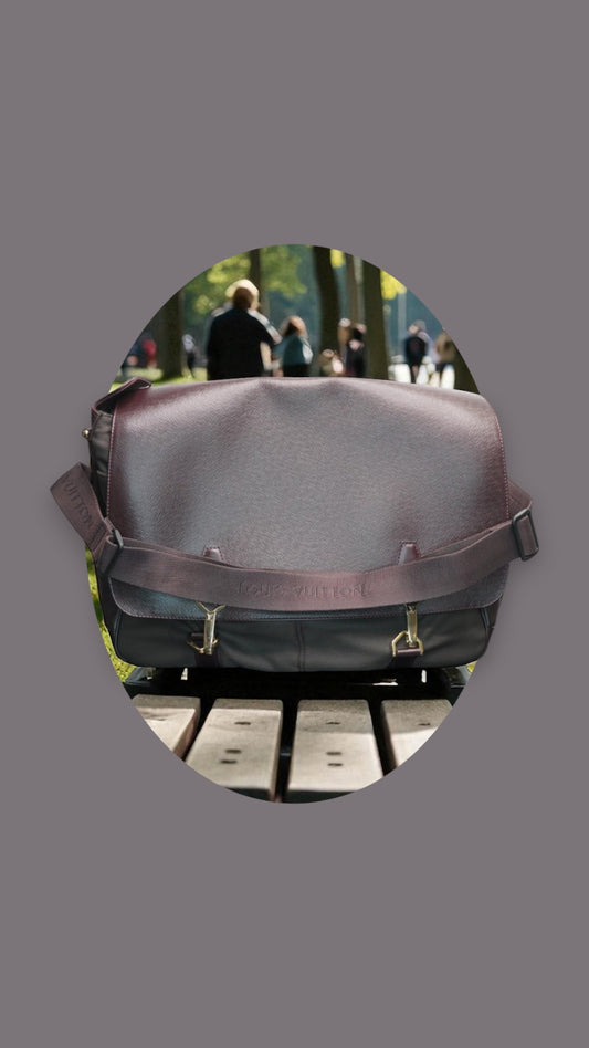 Louis Vuitton Dersou Messenger Bag in Taiga Leather