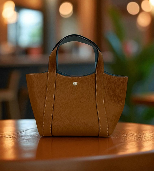 Moynat Duo Cabas BB Tote Bag in Taurillon Gex Calfskin