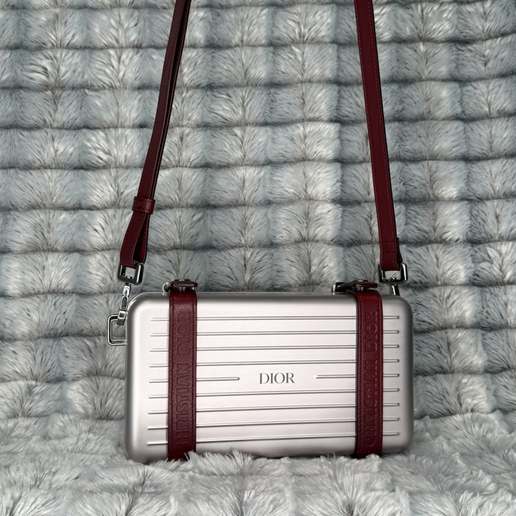 Dior x Rimowa Aluminum Personal Clutch – Pink