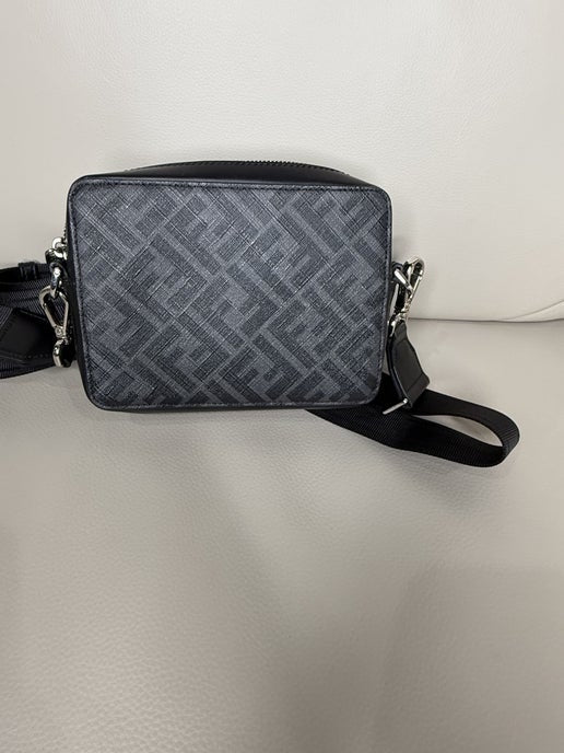 Fendi Black FF Logo Crossbody Camera Bag