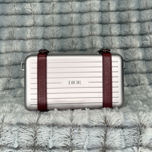 Dior x Rimowa Aluminum Personal Clutch – Pink