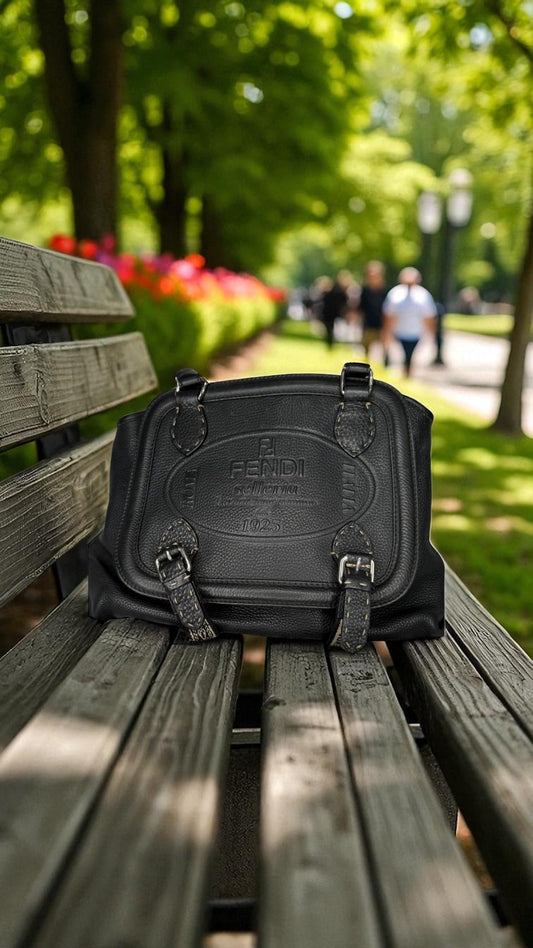 Fendi Selleria Romano Equestrian Bag – Black
