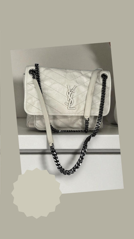 Saint Laurent Niki Baby Vintage Leather Shoulder Bag