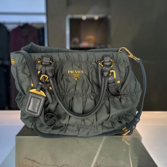 Prada Tessuto Nylon Gaufre Convertible Tote Bag