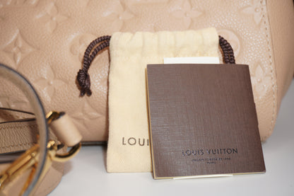Louis Vuitton Montaigne MM in Dune Monogram Empreinte Leather