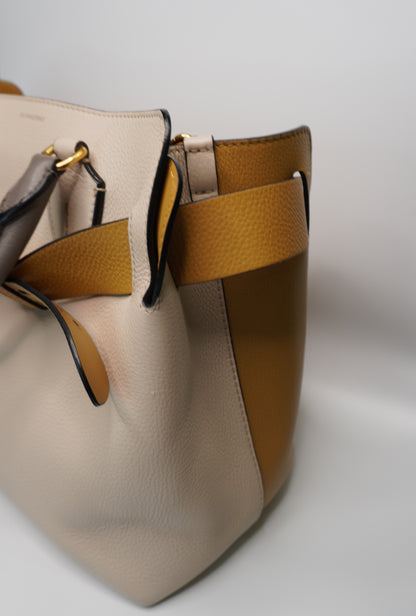 Burberry Marais Calfskin Medium Belt Bag – Limestone