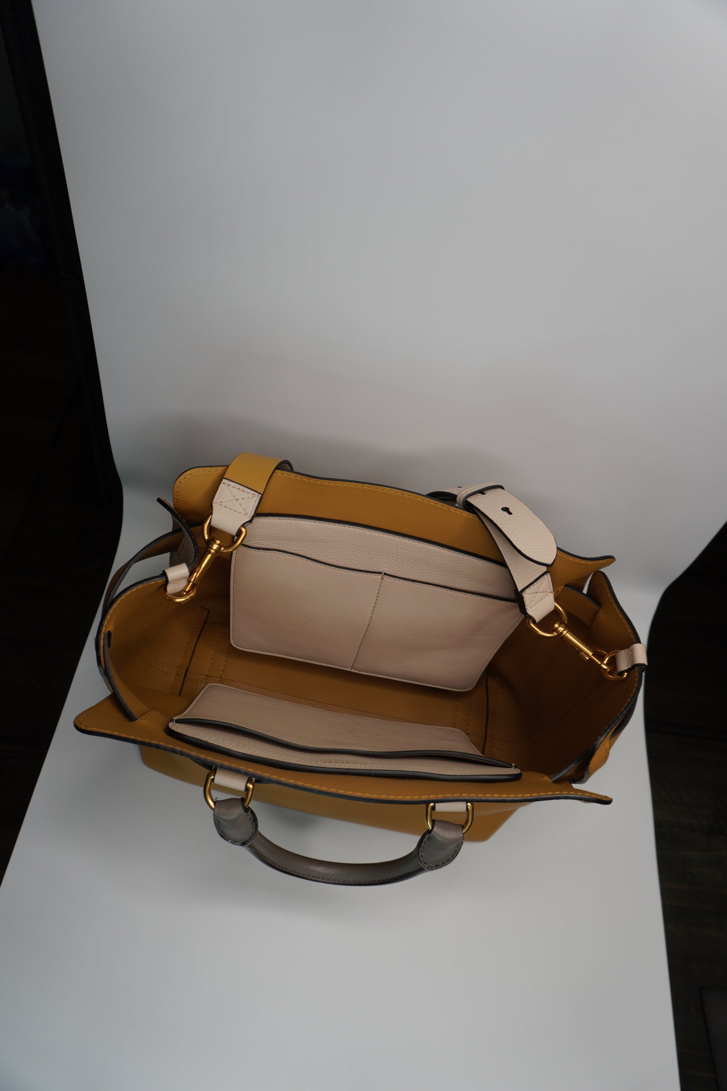 Burberry Marais Calfskin Medium Belt Bag – Limestone