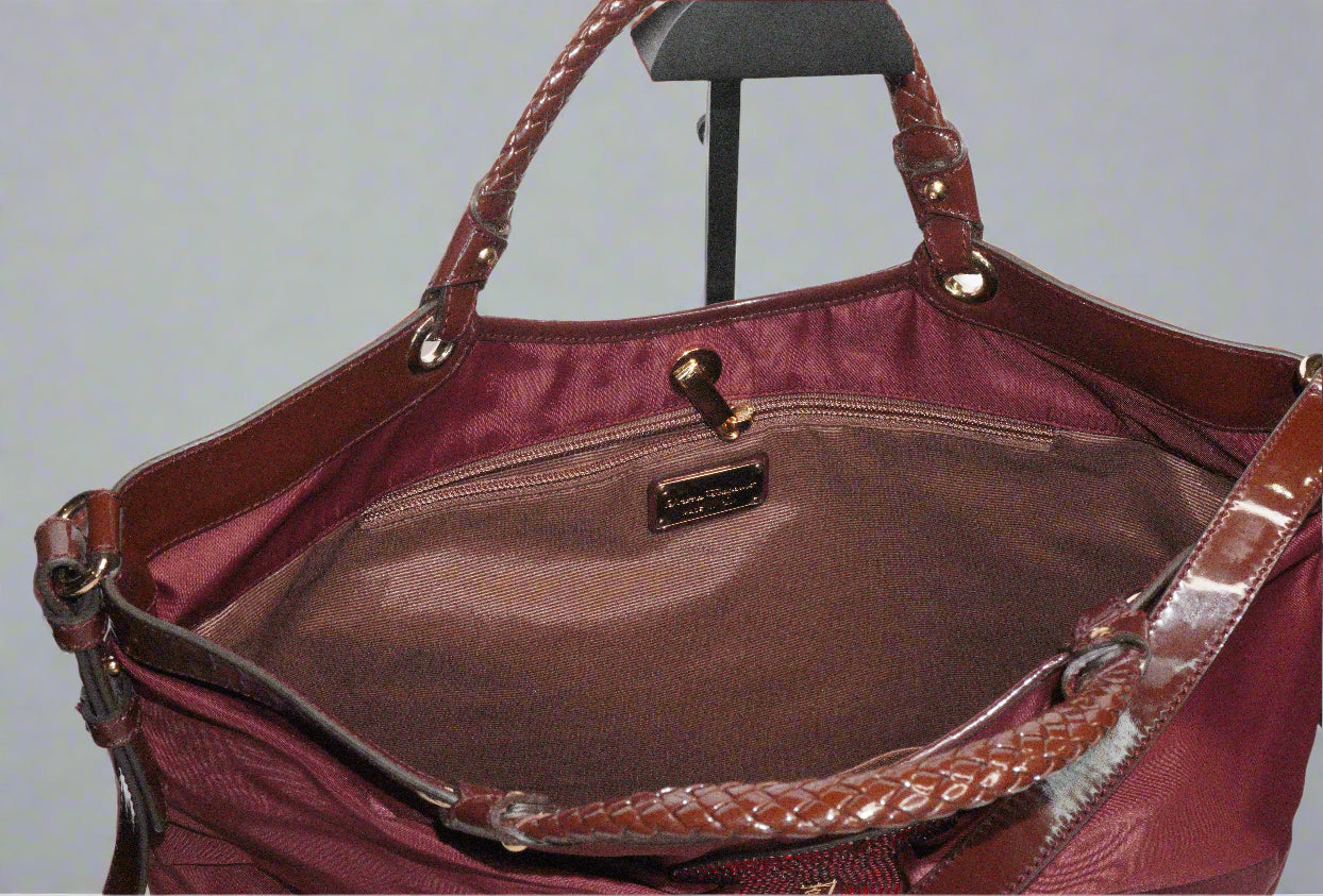 Salvatore Ferragamo Betulla Tote Bag – Bordeaux