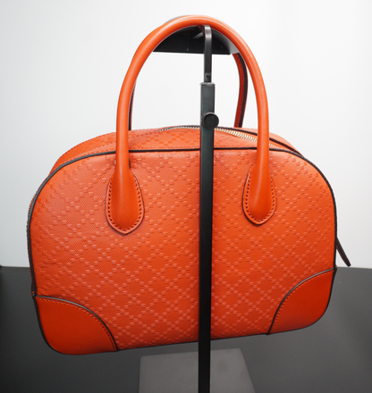 Gucci Bright Red Diamante Top Handle Satchel