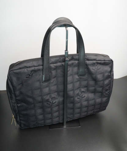 Chanel Black Nylon Travel Line Handbag