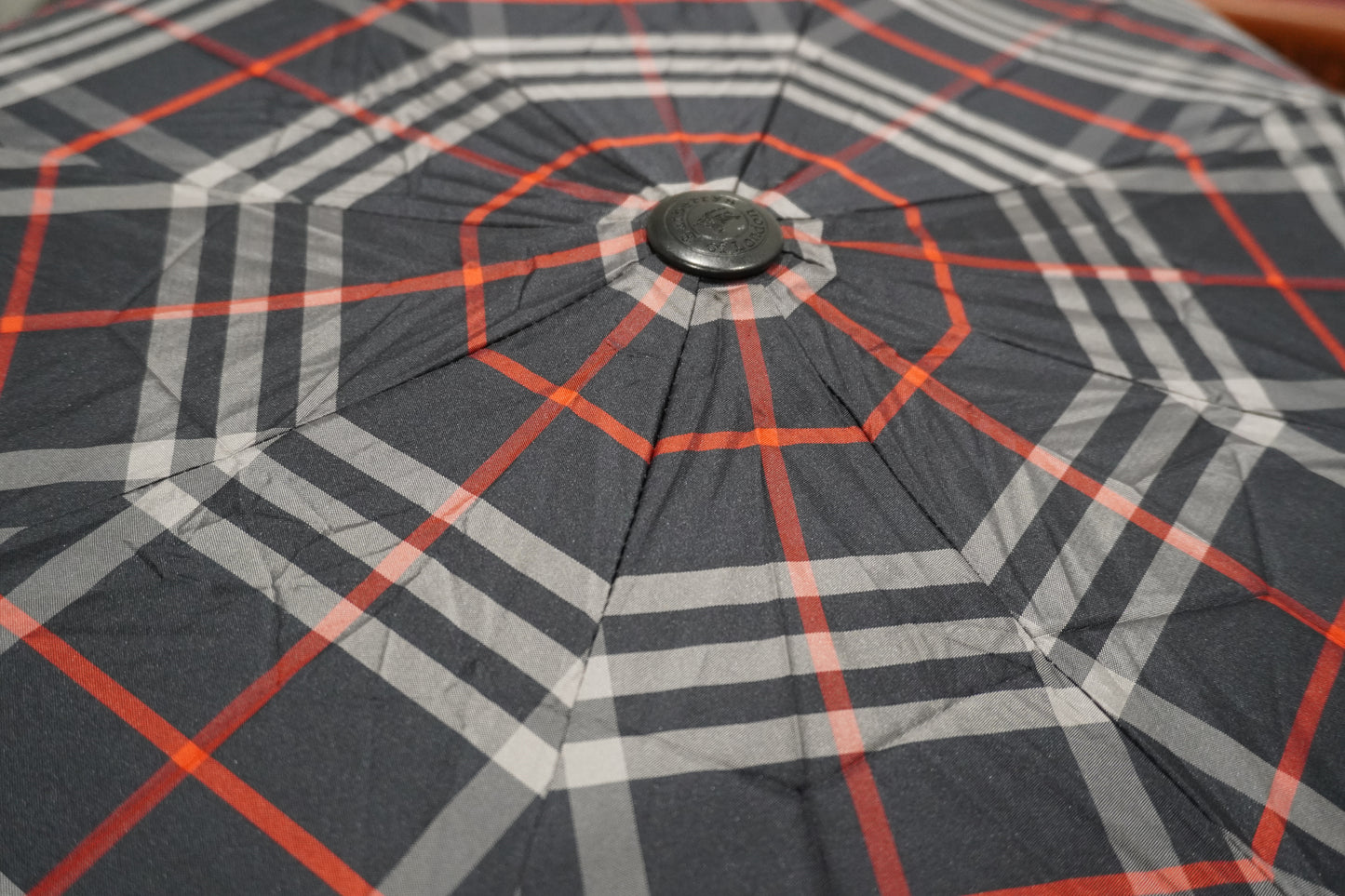 Burberry Folding Umbrella in Iconic Check