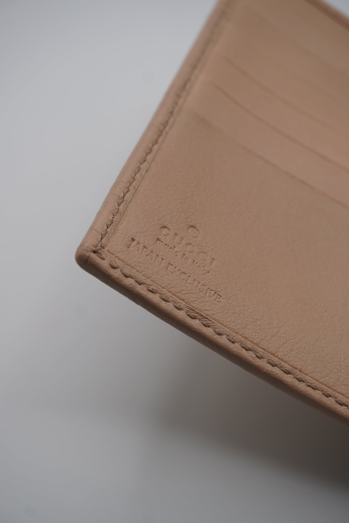 Gucci Microguccissima Soft Pink Leather Trifold Wallet