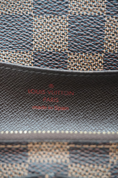 Louis Vuitton Damier Ebene Canvas Flap Wallet