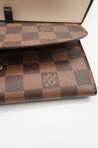 Louis Vuitton Damier Ebene Canvas Flap Wallet