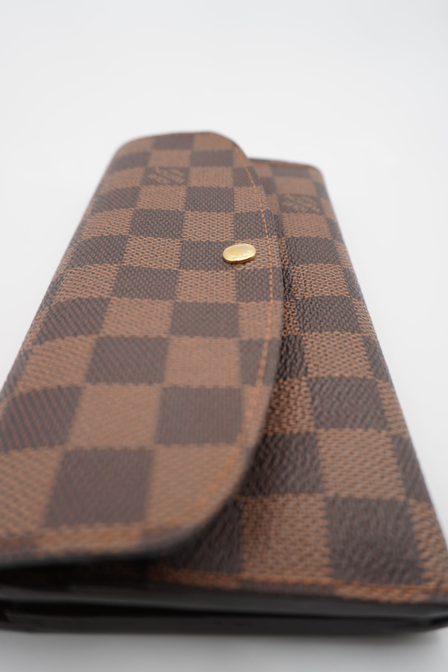 Louis Vuitton Damier Ebene Canvas Flap Wallet