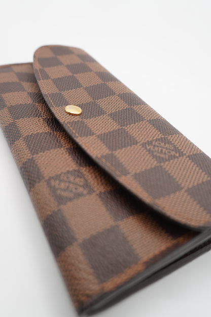 Louis Vuitton Damier Ebene Canvas Flap Wallet