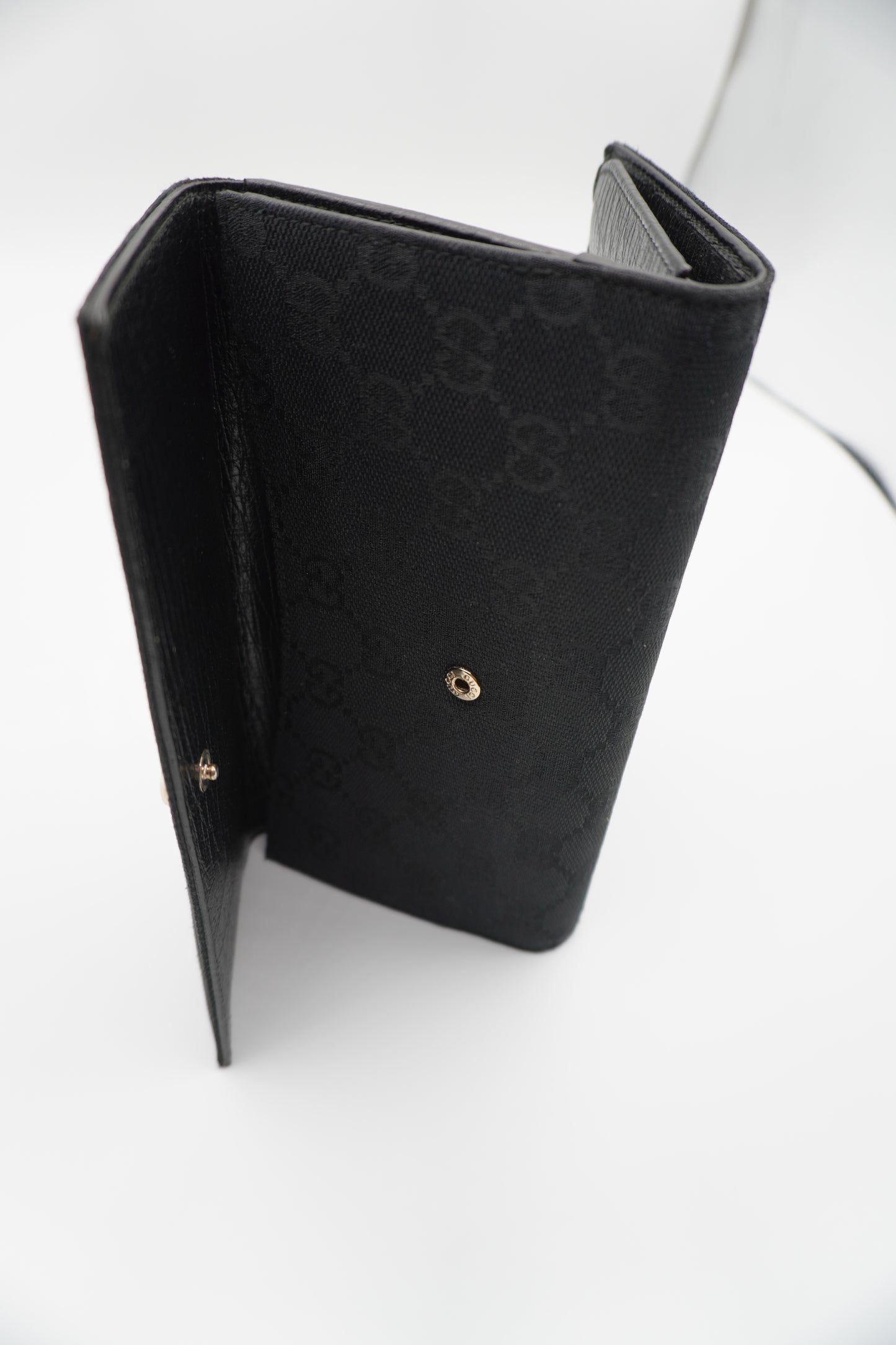 Gucci Horsebit Web Stripe Continental Wallet