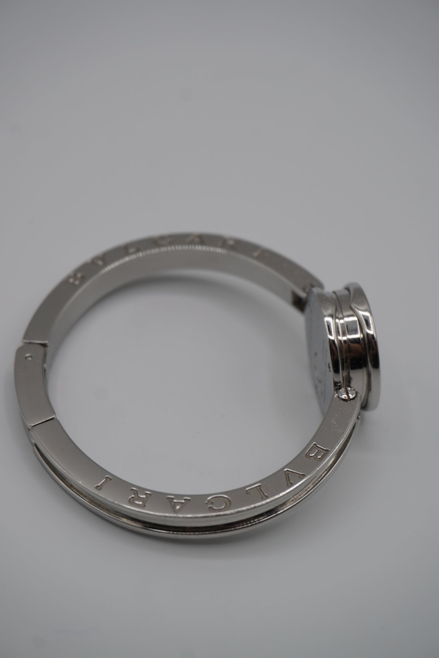 Bvlgari Mother of Pearl Dial Stainless Steel Bangle Watch