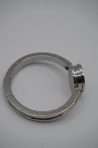 Bvlgari Mother of Pearl Dial Stainless Steel Bangle Watch