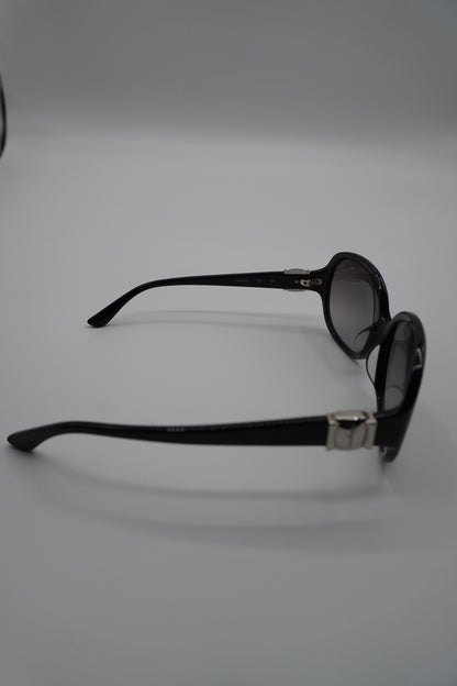 Salvatore Ferragamo Oversized Black Sunglasses