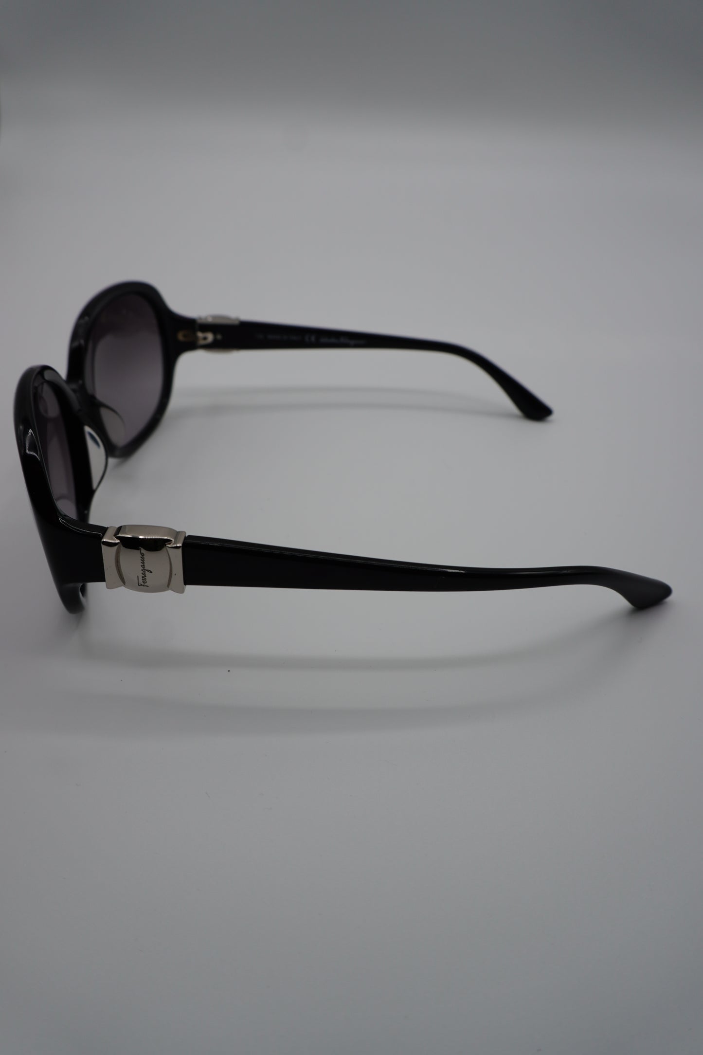 Salvatore Ferragamo Oversized Black Sunglasses
