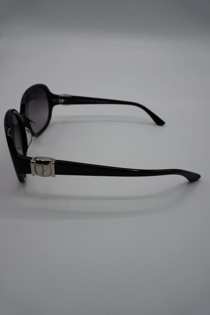 Salvatore Ferragamo Oversized Black Sunglasses