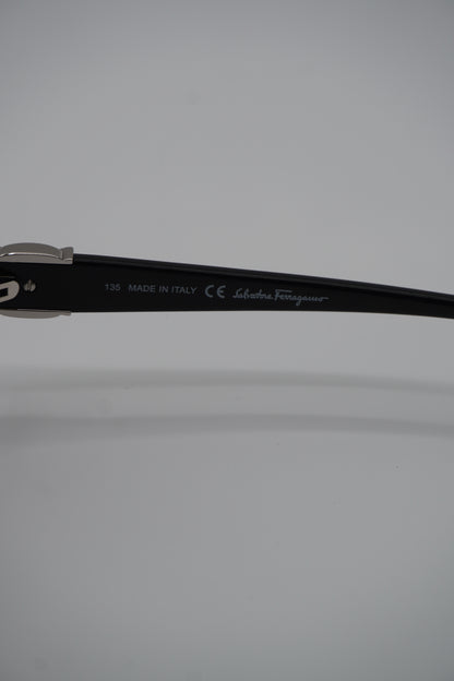 Salvatore Ferragamo Oversized Black Sunglasses