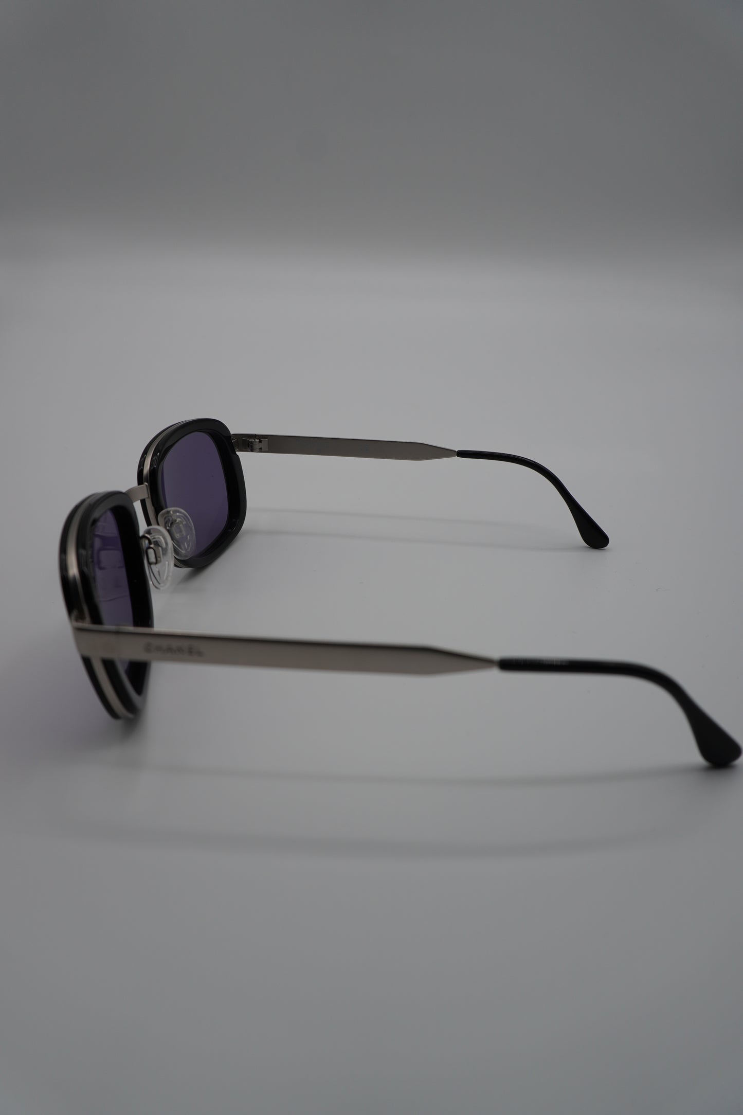 Chanel Rectangular Violet-Lens Sunglasses