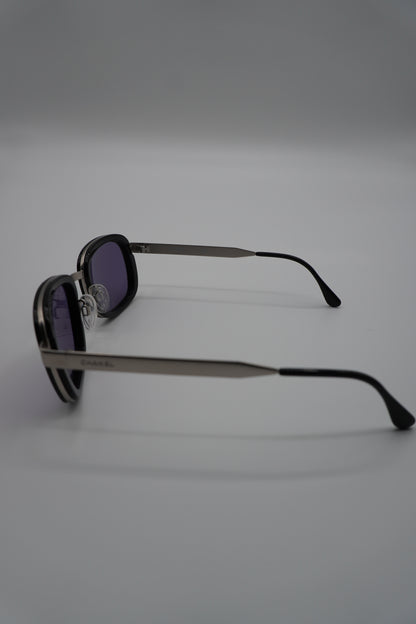 Chanel Rectangular Violet-Lens Sunglasses