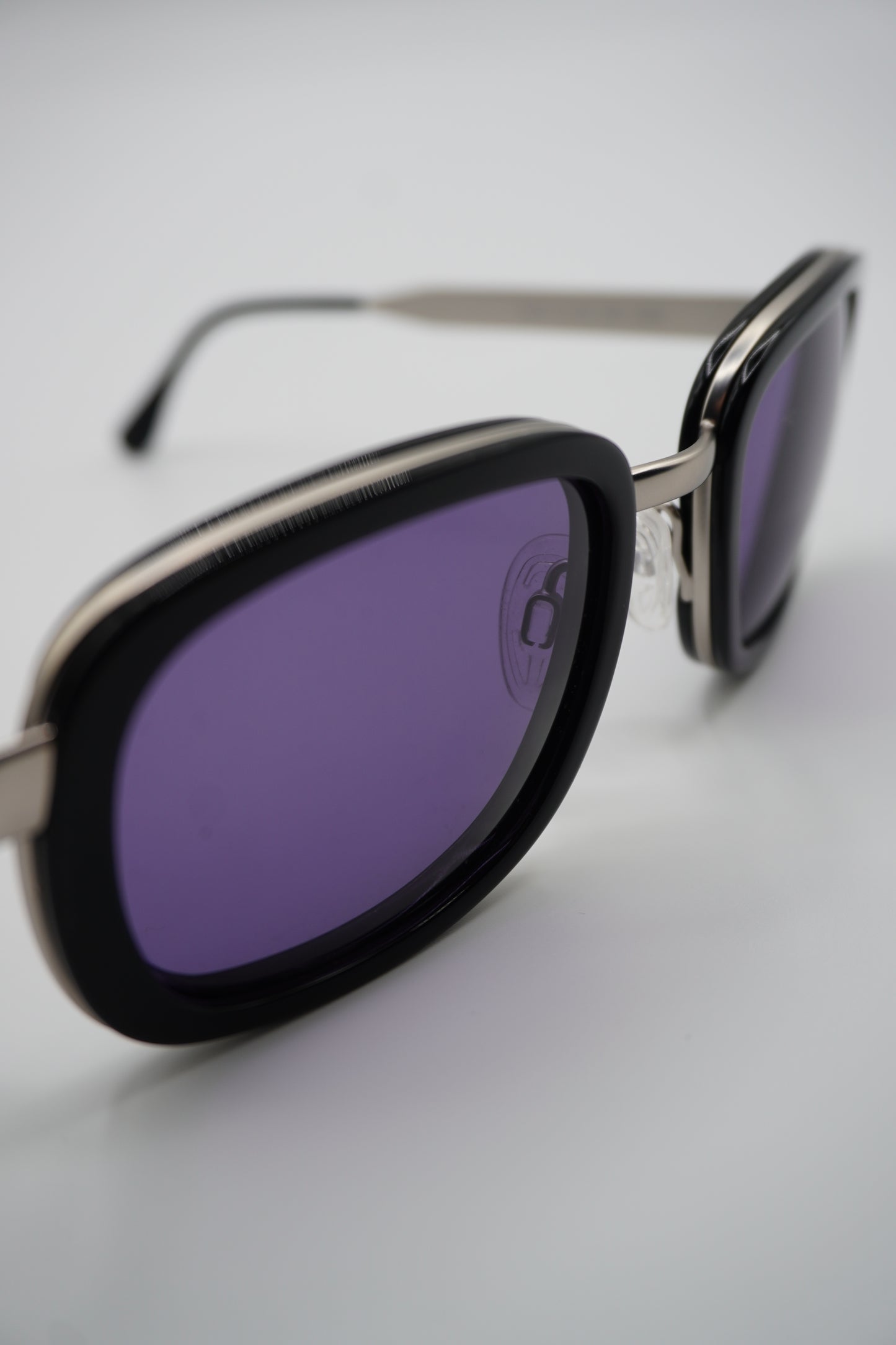 Chanel Rectangular Violet-Lens Sunglasses