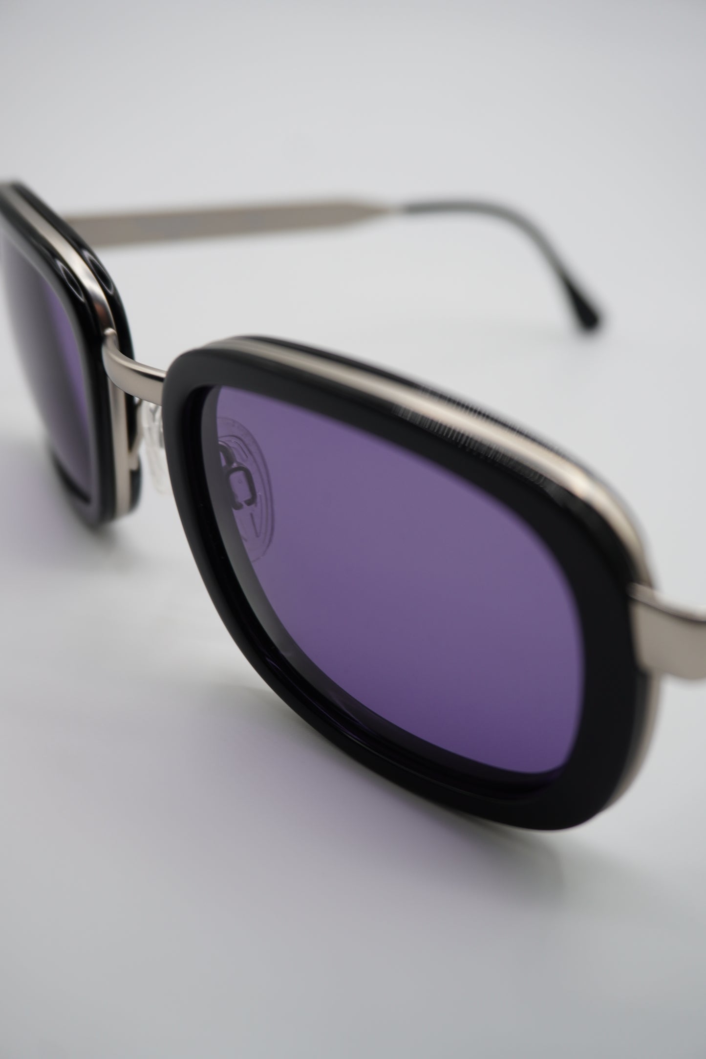 Chanel Rectangular Violet-Lens Sunglasses