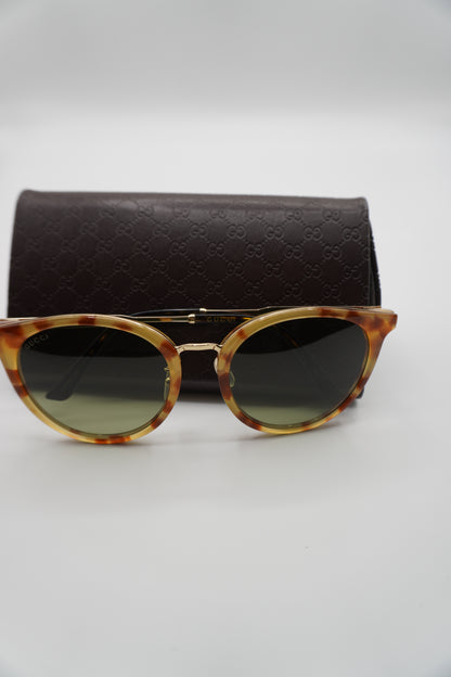 Gucci Web Stripe Aviator Sunglasses