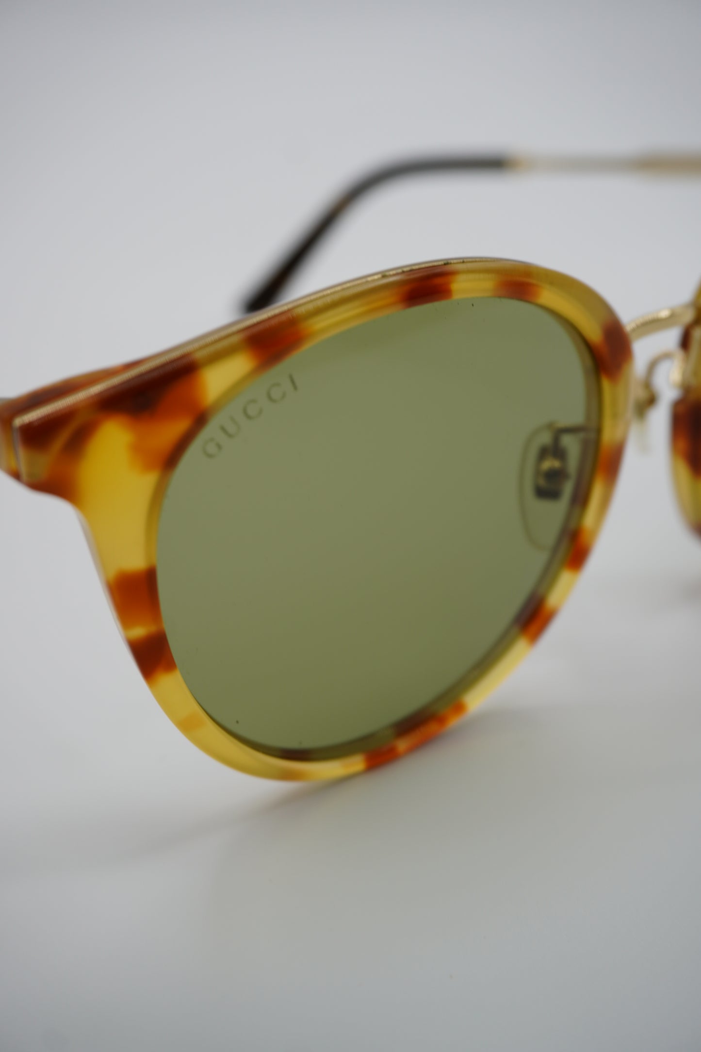 Gucci Web Stripe Aviator Sunglasses