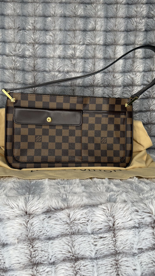 Louis Vuitton Aubagne Damier Ebene Canvas Shoulder Bag