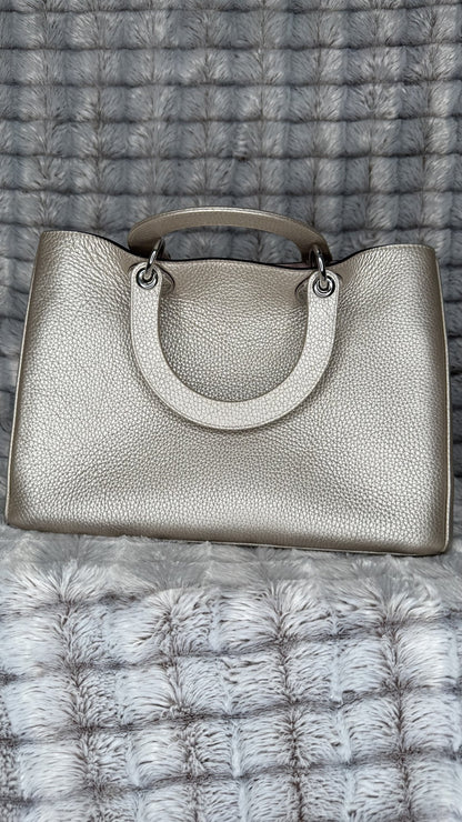 Christian Dior Small Diorissimo Handbag – Metallic Leather