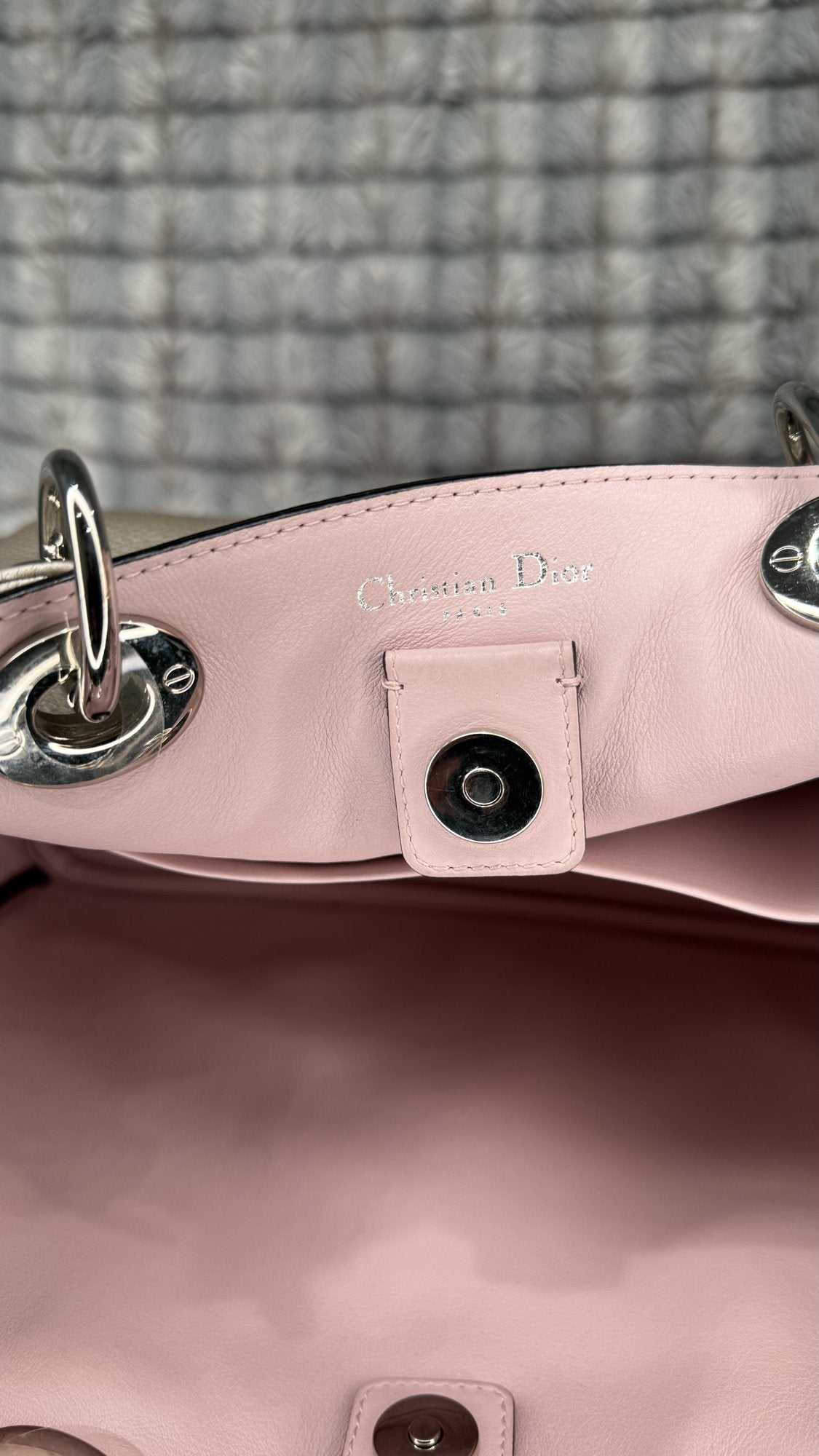 Christian Dior Small Diorissimo Handbag – Metallic Leather