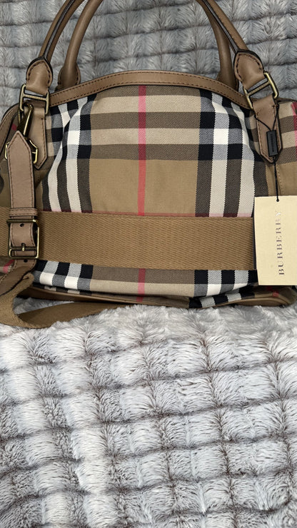 Burberry Giant Check Canvas Tote Bag