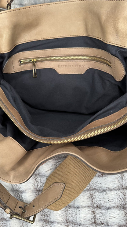 Burberry Giant Check Canvas Tote Bag