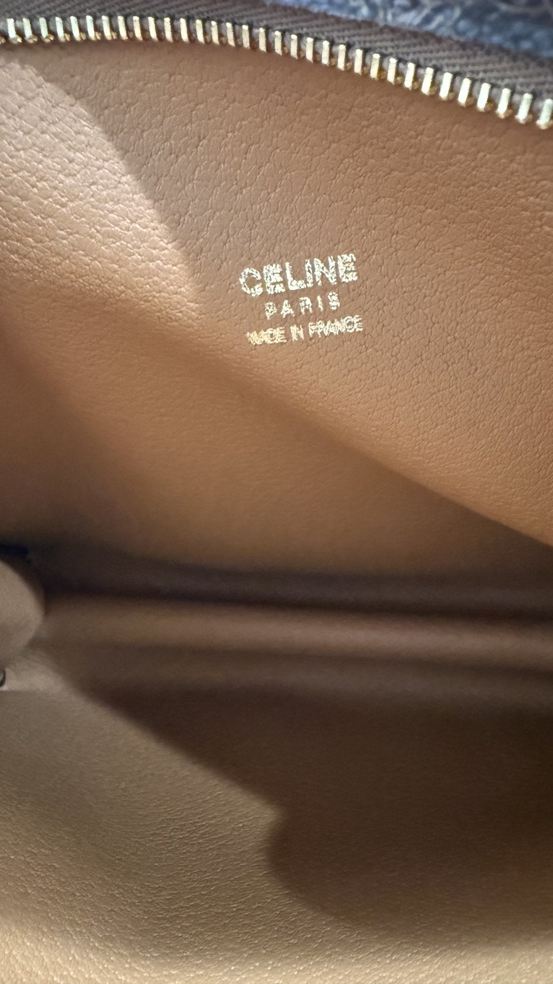 Céline Macadam Brown Canvas Clutch Bag