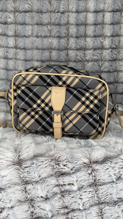 Burberry Blue Label Nova Check Mini Shoulder Bag – Beige/Black