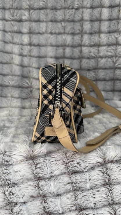 Burberry Blue Label Nova Check Mini Shoulder Bag – Beige/Black