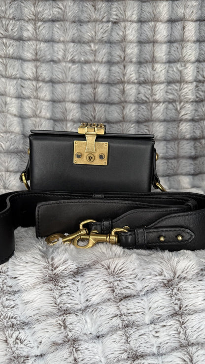 Christian Dior DiorAddict Lockbox Shoulder Bag – Black