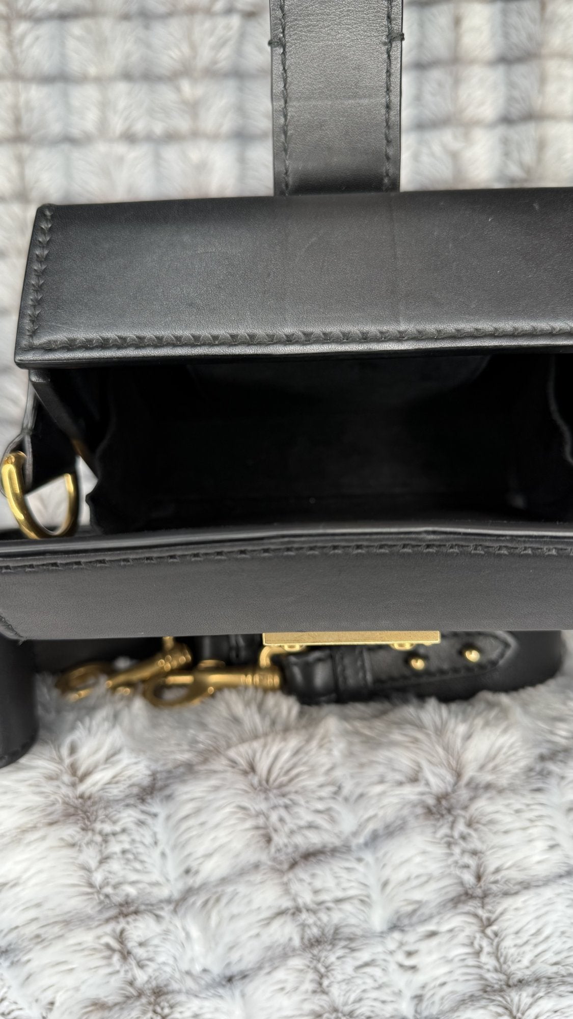 Christian Dior DiorAddict Lockbox Shoulder Bag – Black