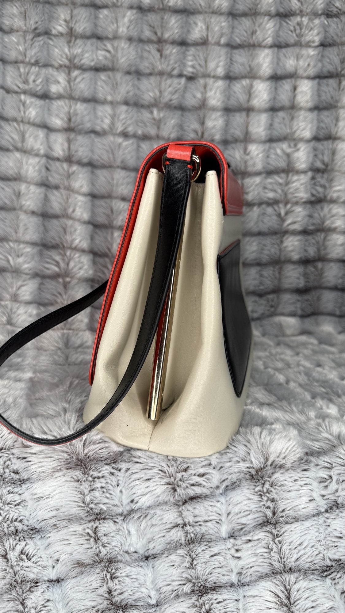 Bvlgari Icona Shoulder Bag – Red Leather