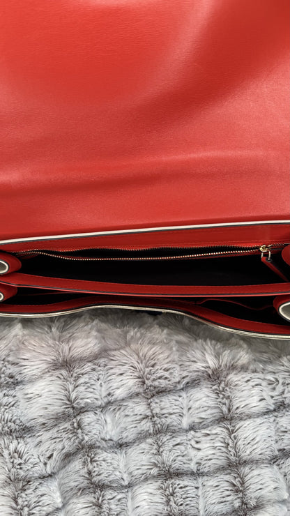 Bvlgari Icona Shoulder Bag – Red Leather
